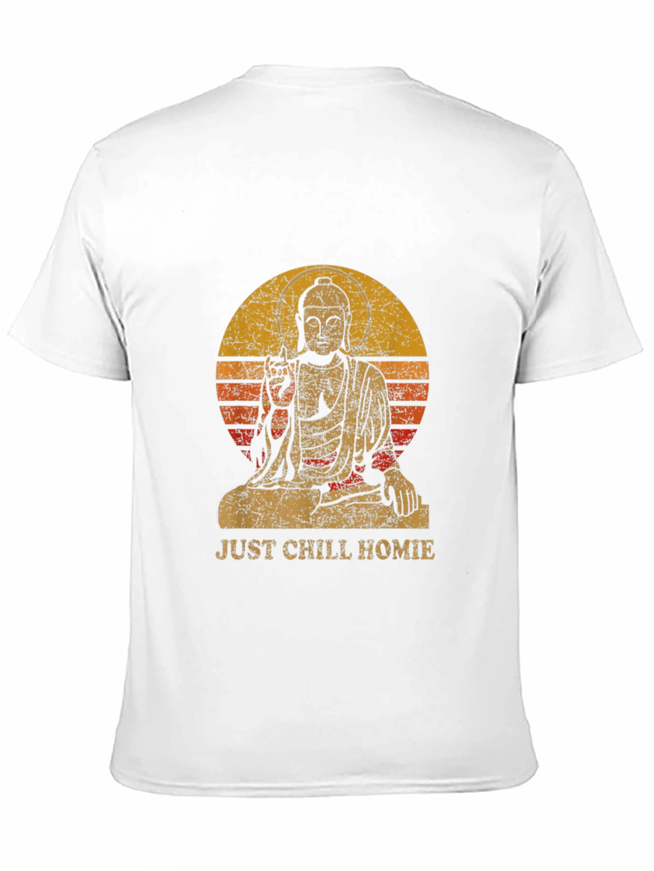 Just Chill Homie Buddha Graphic Tee - Relaxed Fit