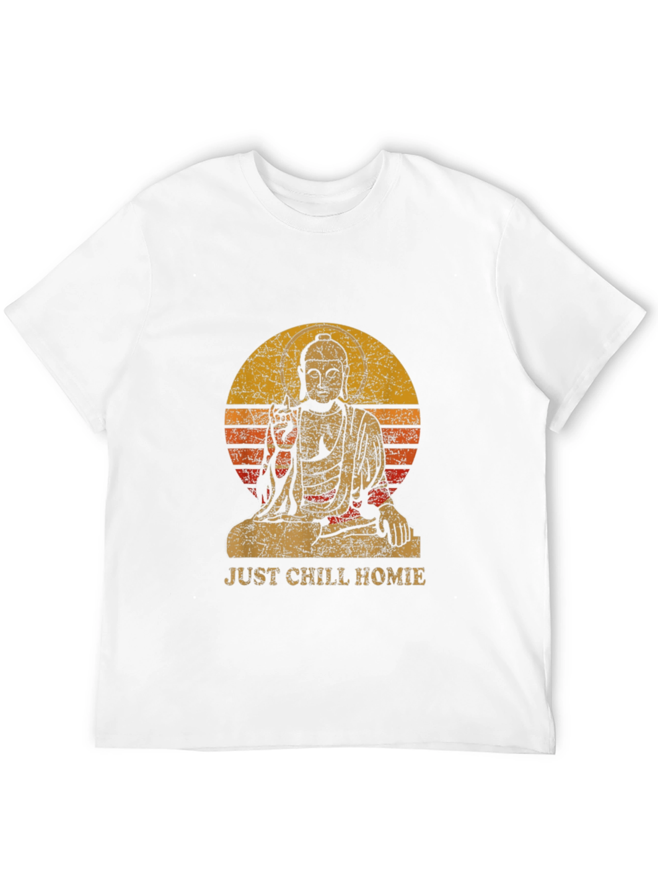 Just Chill Homie Buddha Graphic Tee - Relaxed Fit