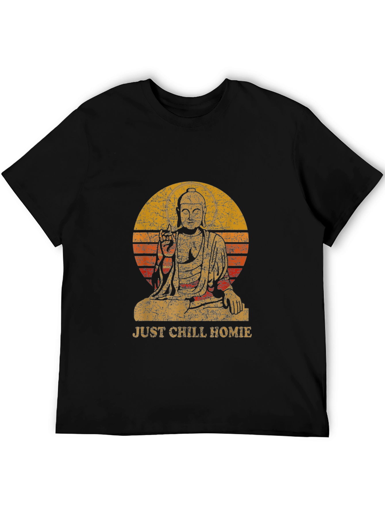 Just Chill Homie Buddha Graphic Tee - Relaxed Fit