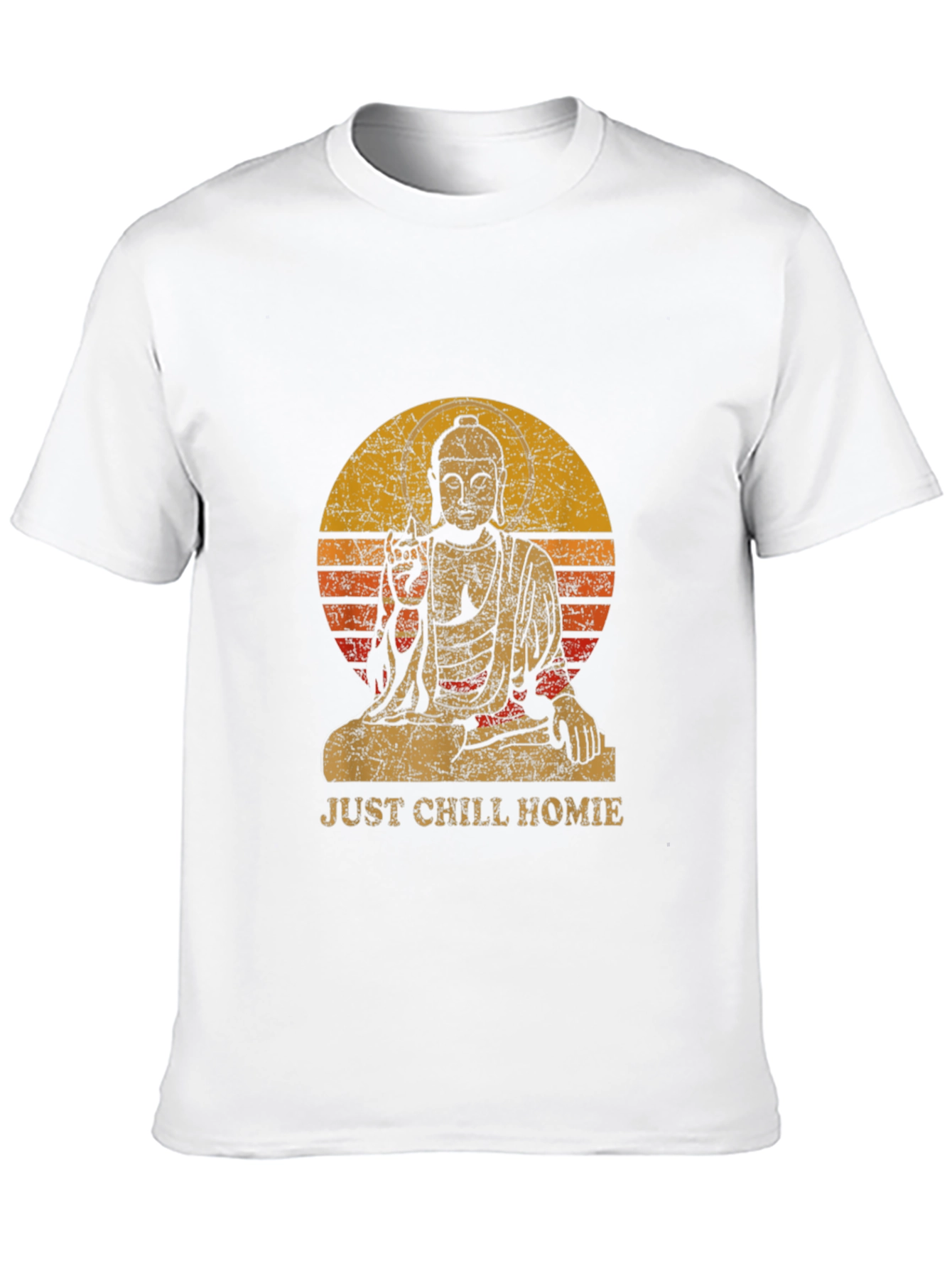 Just Chill Homie Buddha Graphic Tee - Relaxed Fit