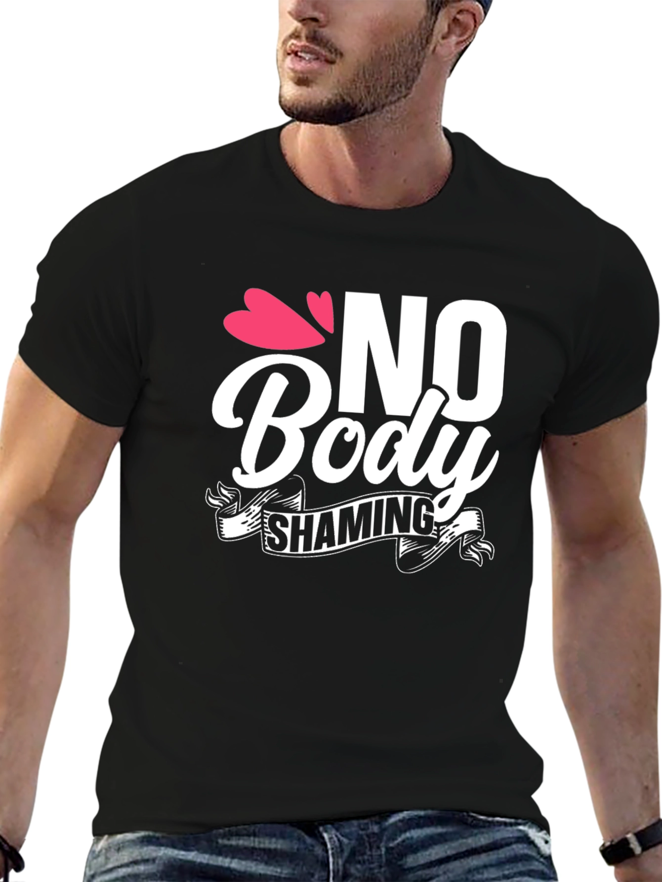 No Body Shaming Graphic Tee - Empowering Message