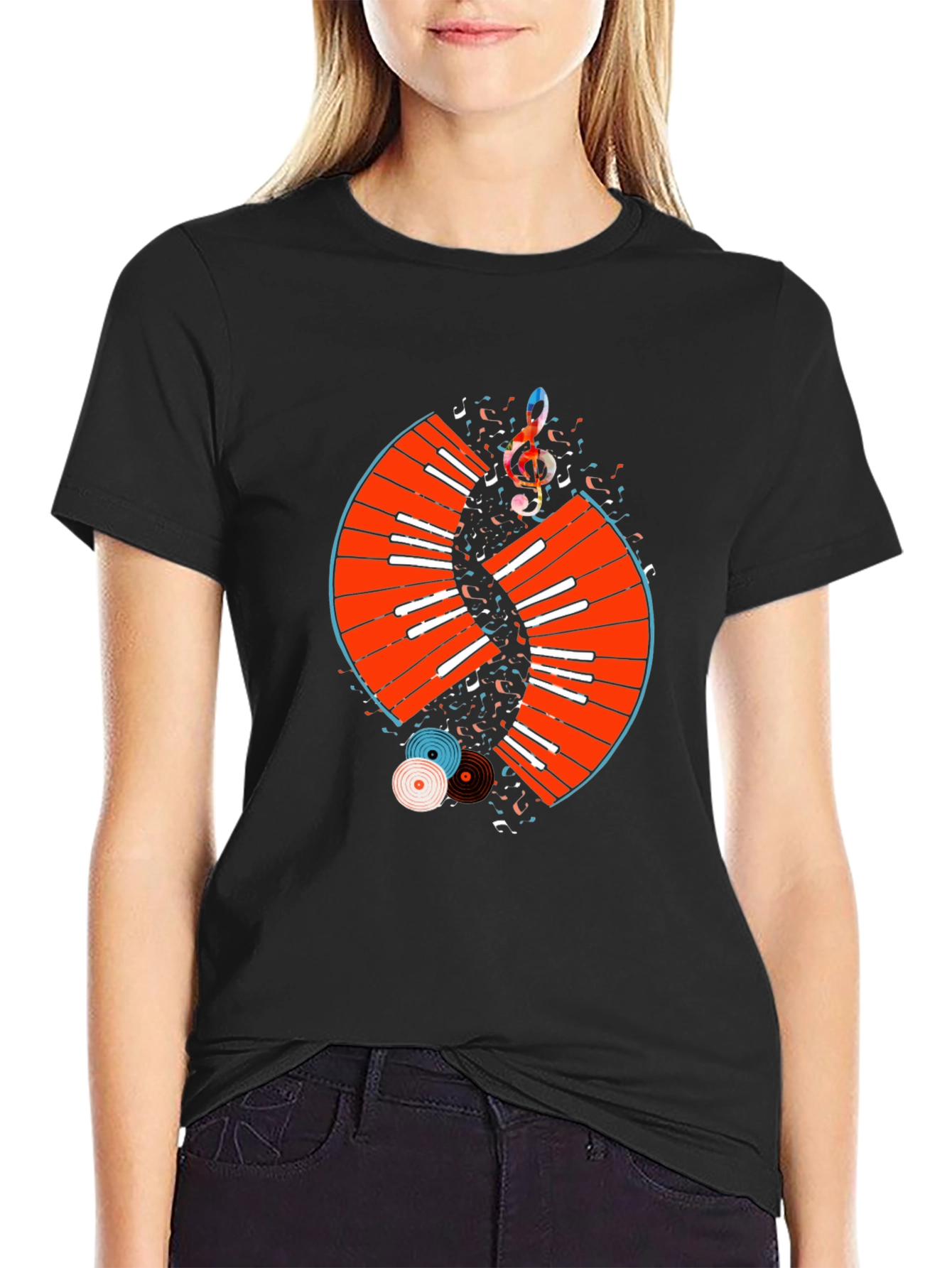 Musical Keyboard Graphic Tee