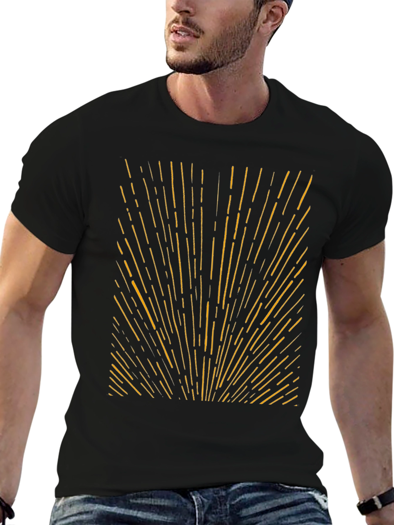 Retro Ray Graphic T-Shirt - Black