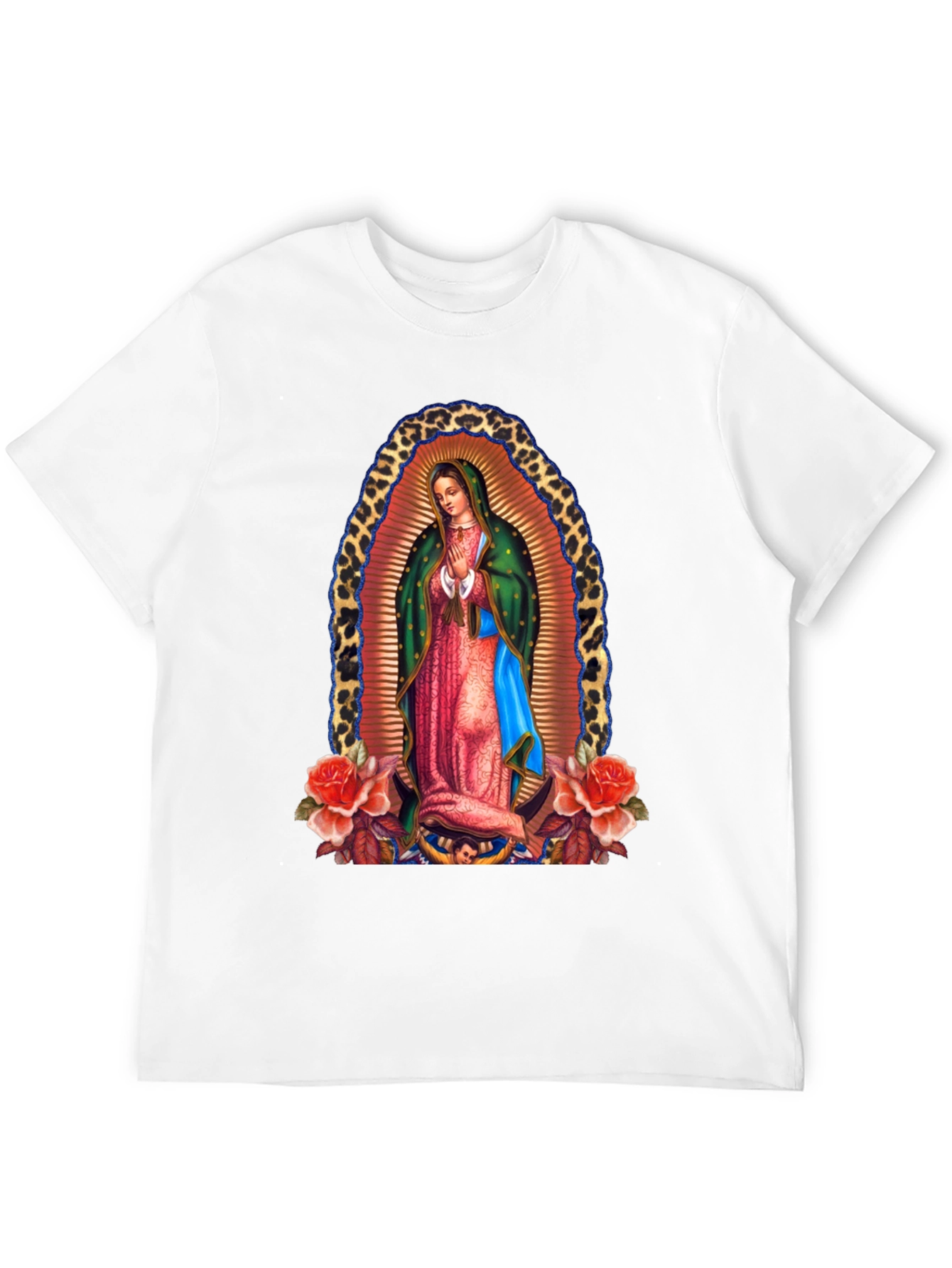 Virgin Mary Guadalupe Graphic Tee - Black