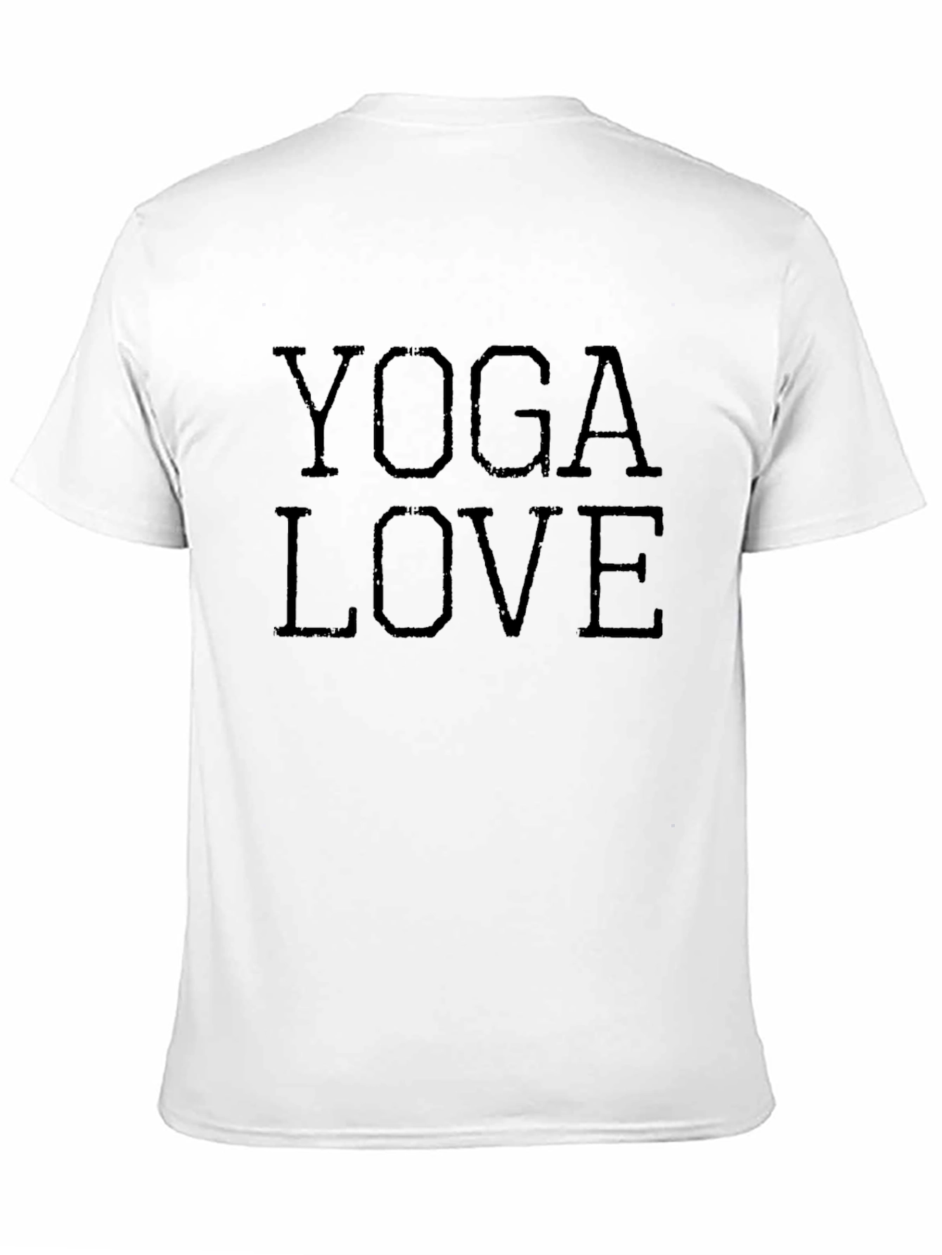 Yoga Love Graphic Tee - Black Cotton T-Shirt