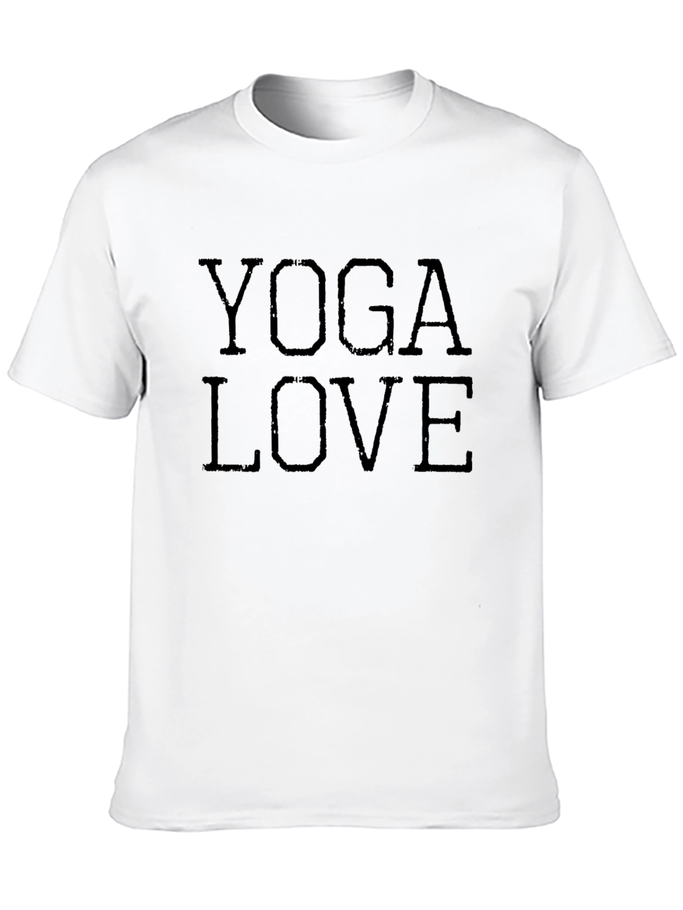 Yoga Love Graphic Tee - Black Cotton T-Shirt