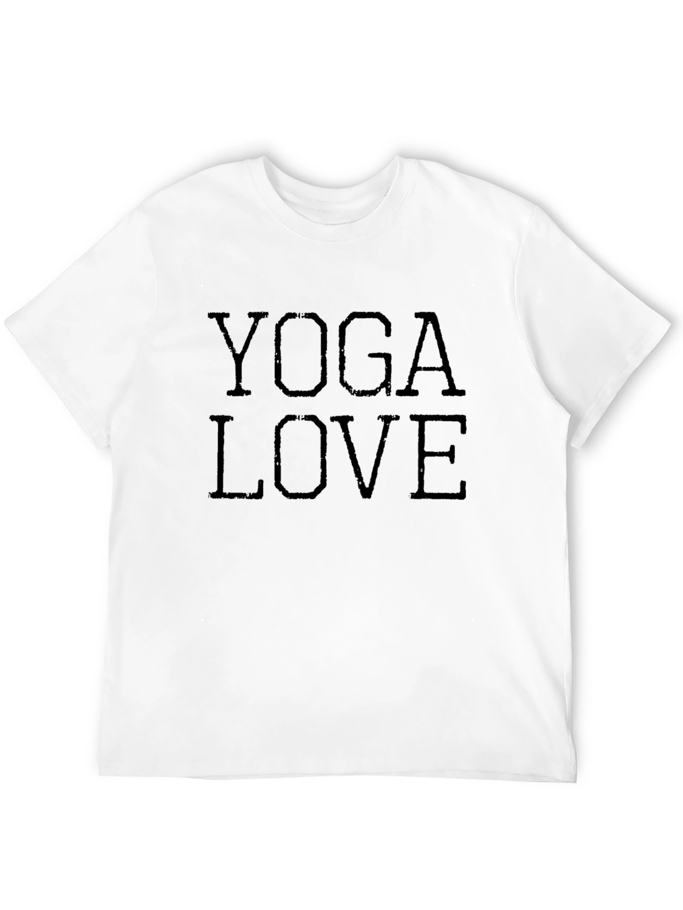 Yoga Love Graphic Tee - Black Cotton T-Shirt