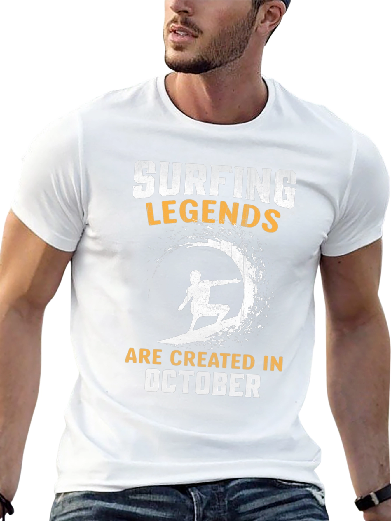 Surfing Legends October Birthday T-Shirt