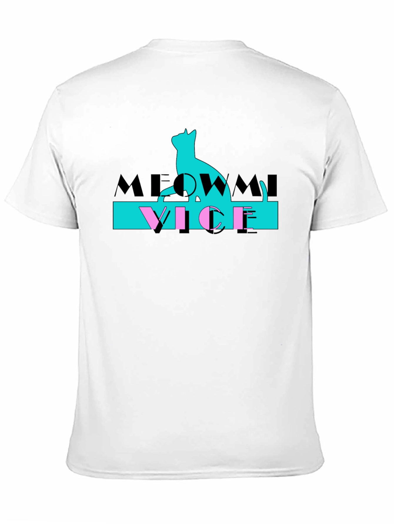 Meowmi Vice Graphic T-Shirt Cat Lover Tee