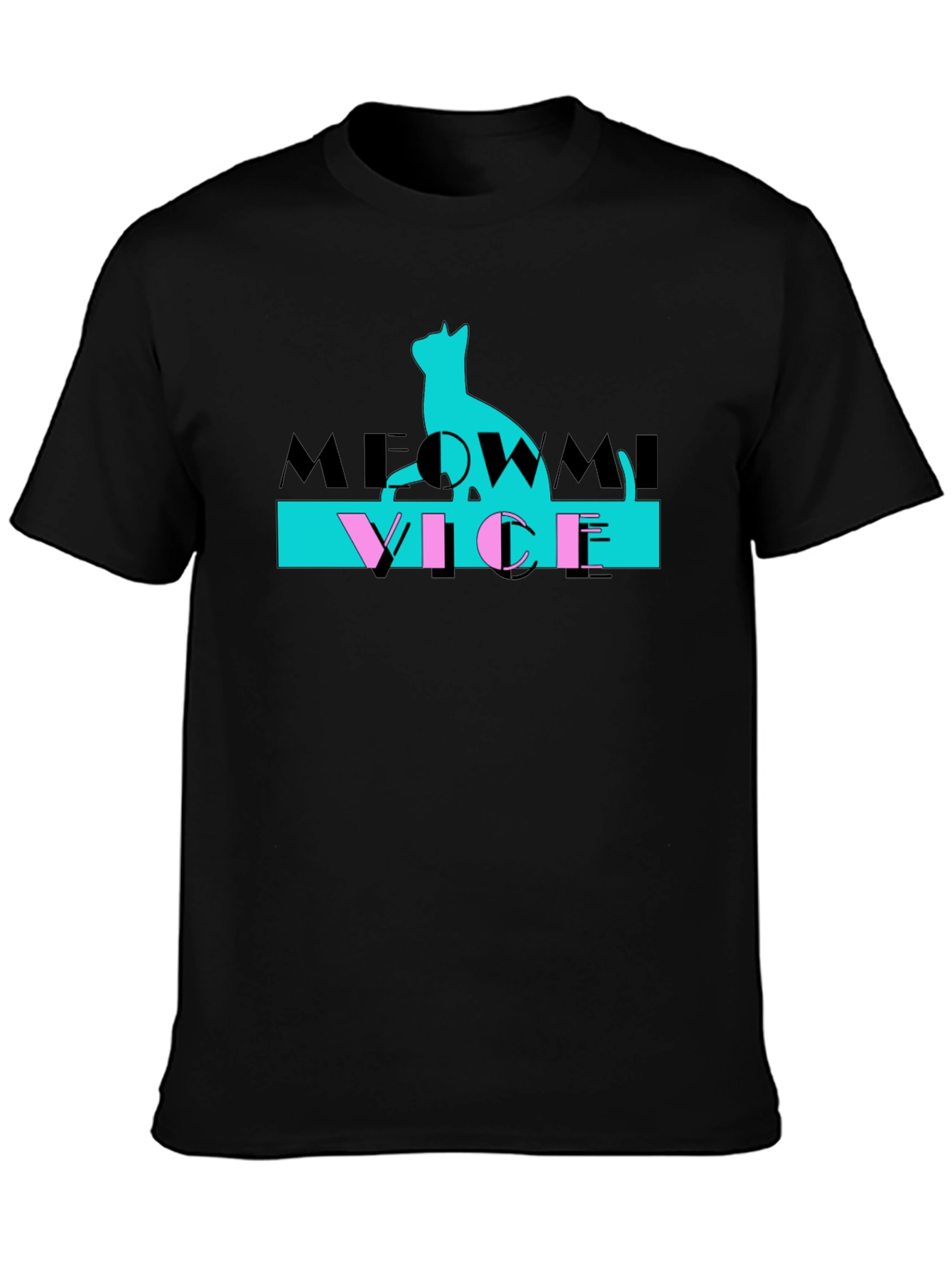 Meowmi Vice Graphic T-Shirt Cat Lover Tee