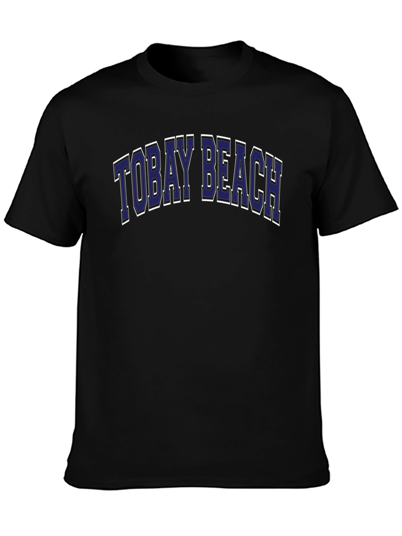 Tobay Beach T-Shirt | Navy Blue Graphic Tee