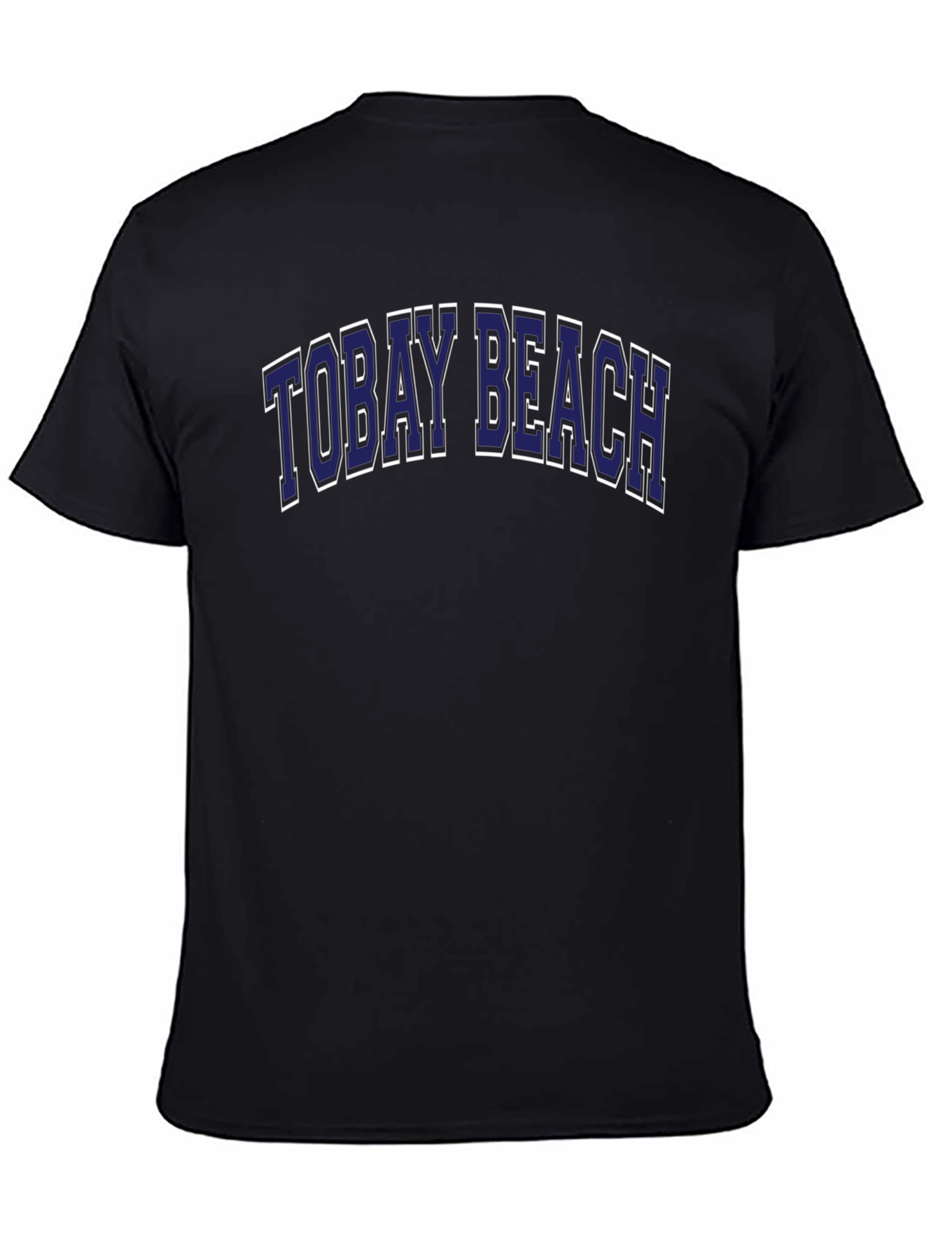 Tobay Beach T-Shirt | Navy Blue Graphic Tee