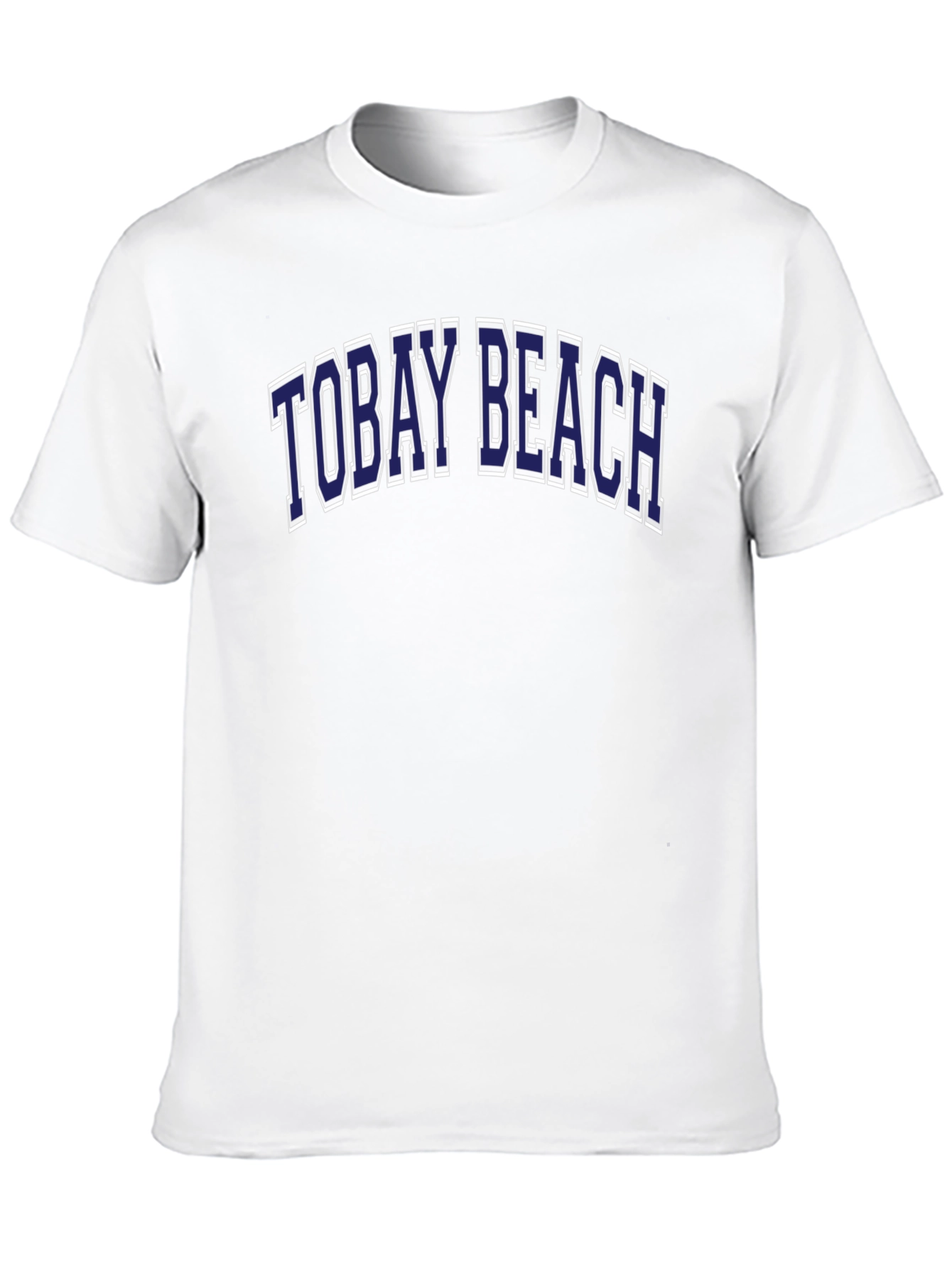 Tobay Beach T-Shirt | Navy Blue Graphic Tee