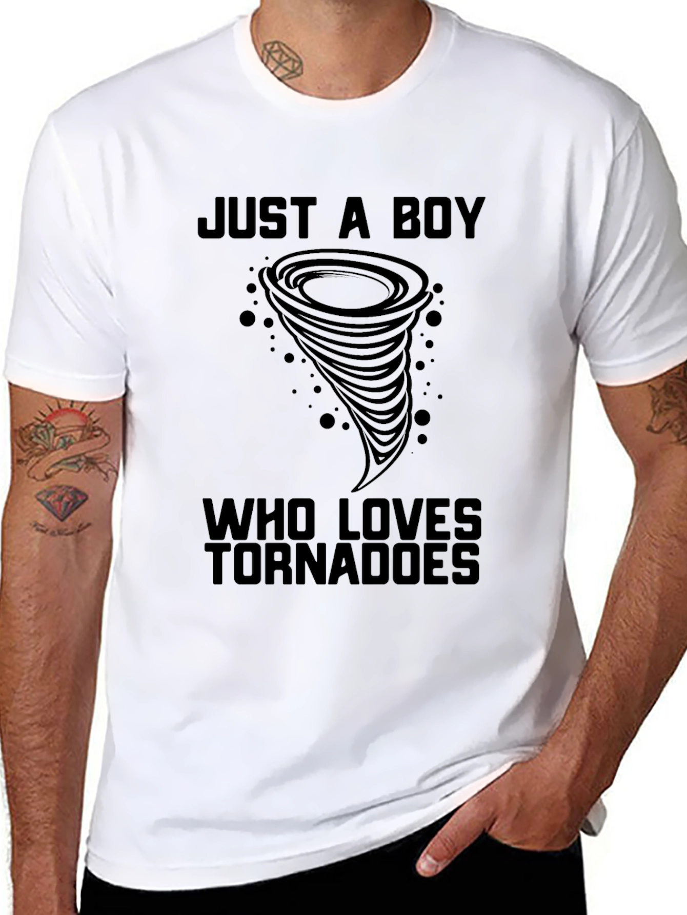 Just a Boy Who Loves Tornadoes T-Shirt