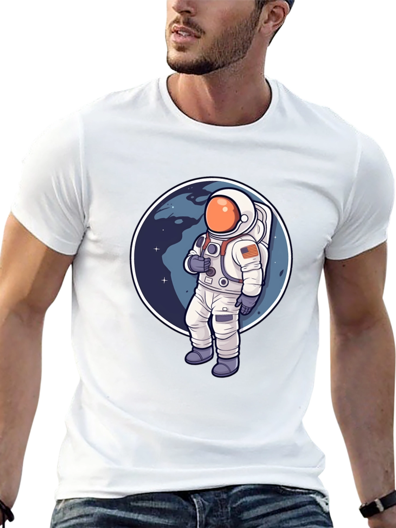 Astronaut Graphic T-Shirt - Space Adventure