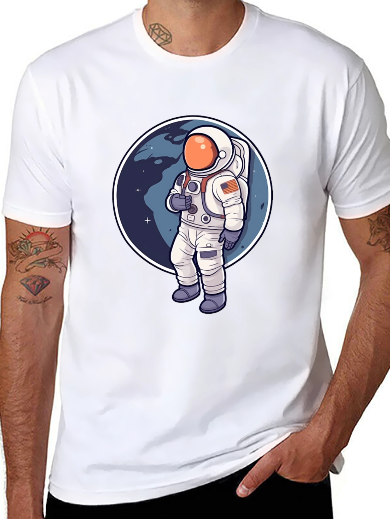 Astronaut Graphic T-Shirt - Space Adventure