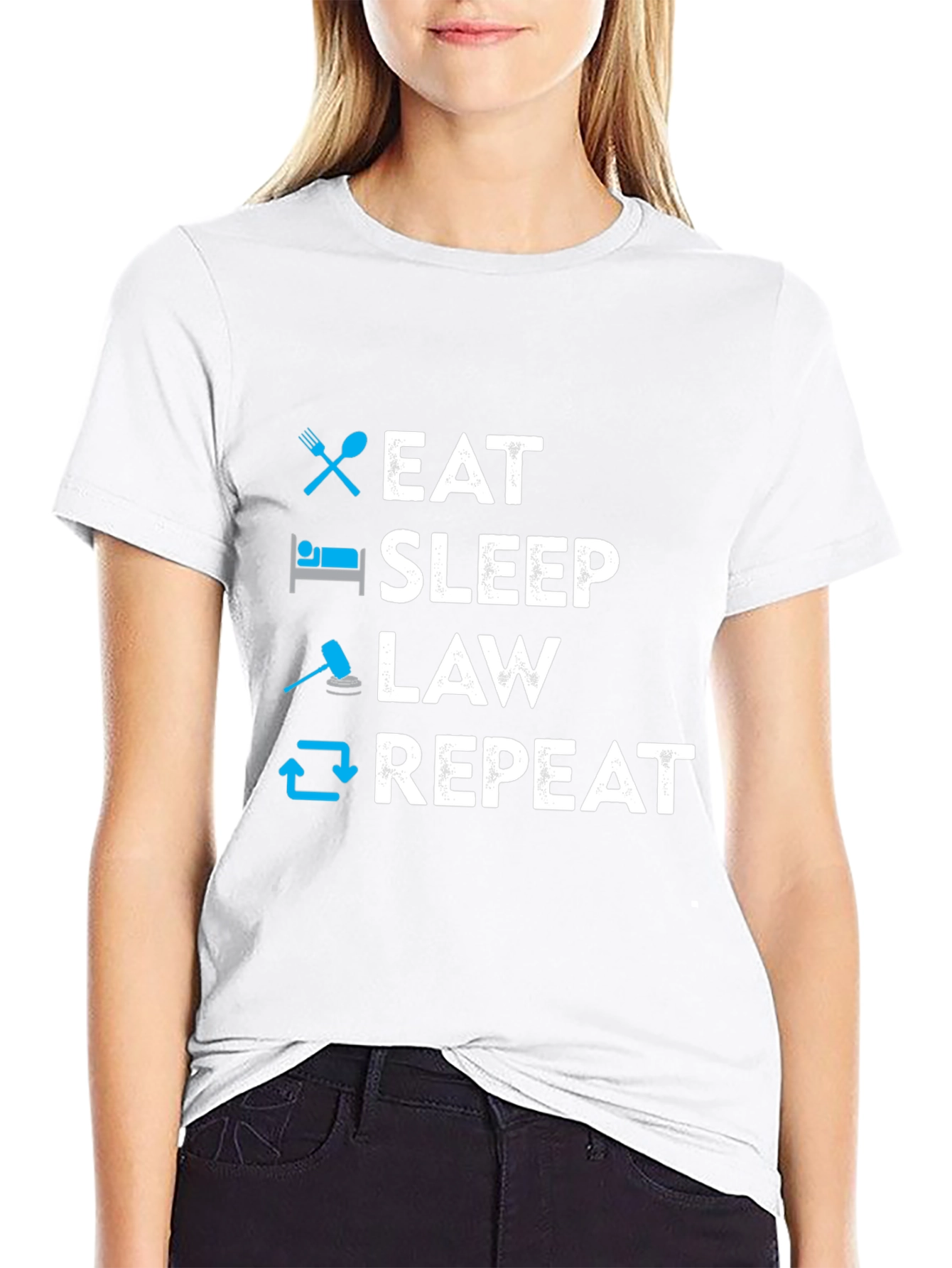Eat Sleep Law Repeat T-Shirt