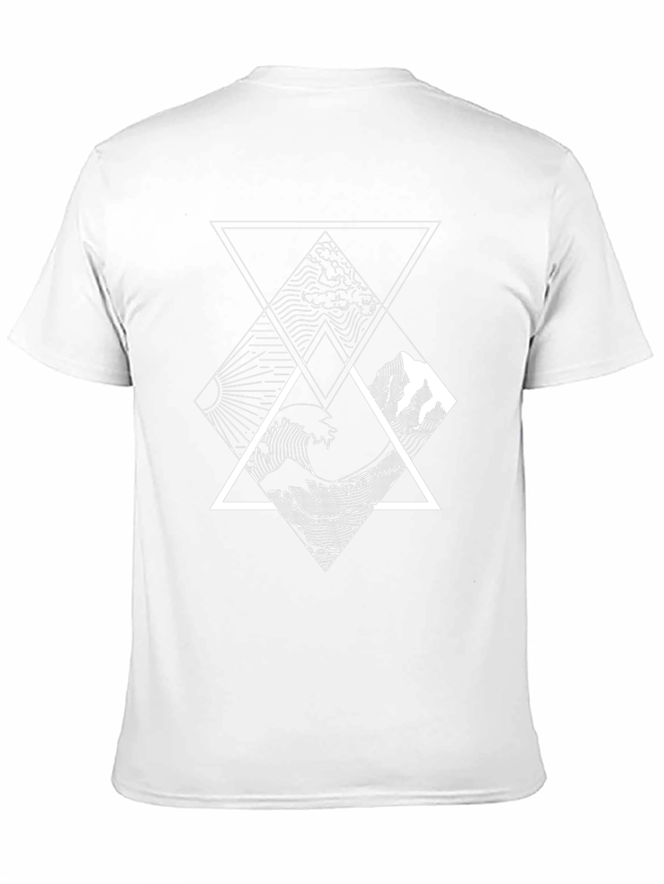 Geometric Elements Graphic Tee - Black