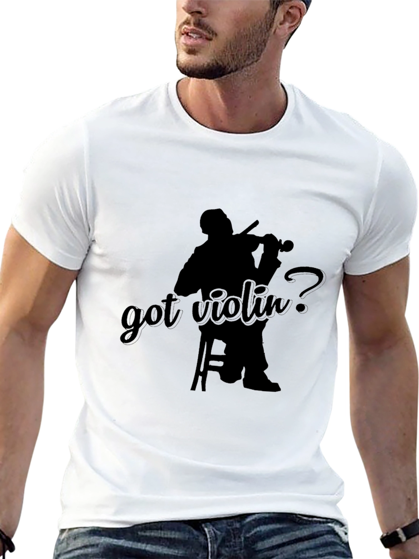 Got Violin? Black Graphic Tee
