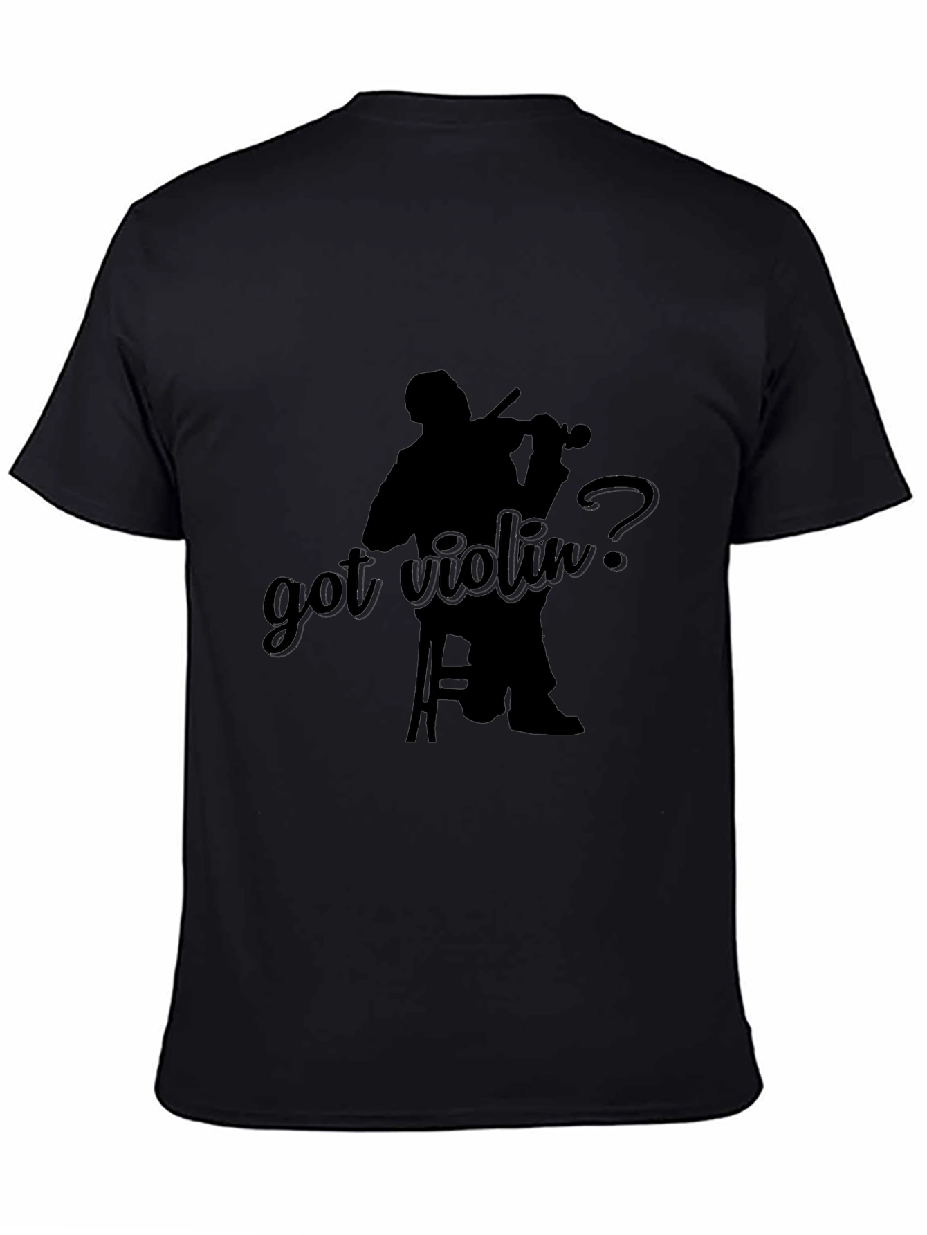 Got Violin? Black Graphic Tee
