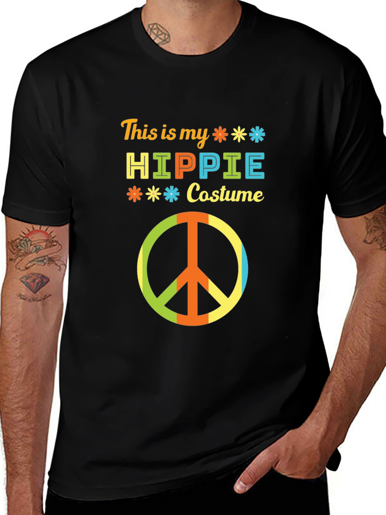 Hippie Costume T-Shirt - Retro 70s Party Tee