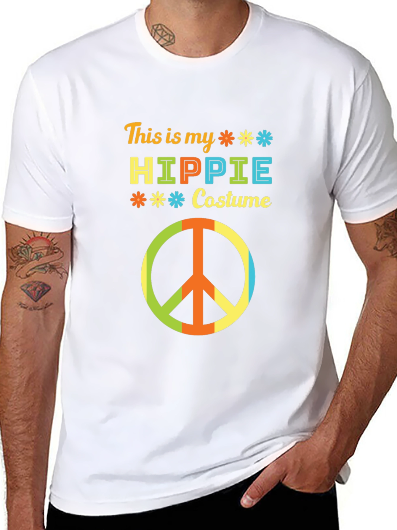 Hippie Costume T-Shirt - Retro 70s Party Tee