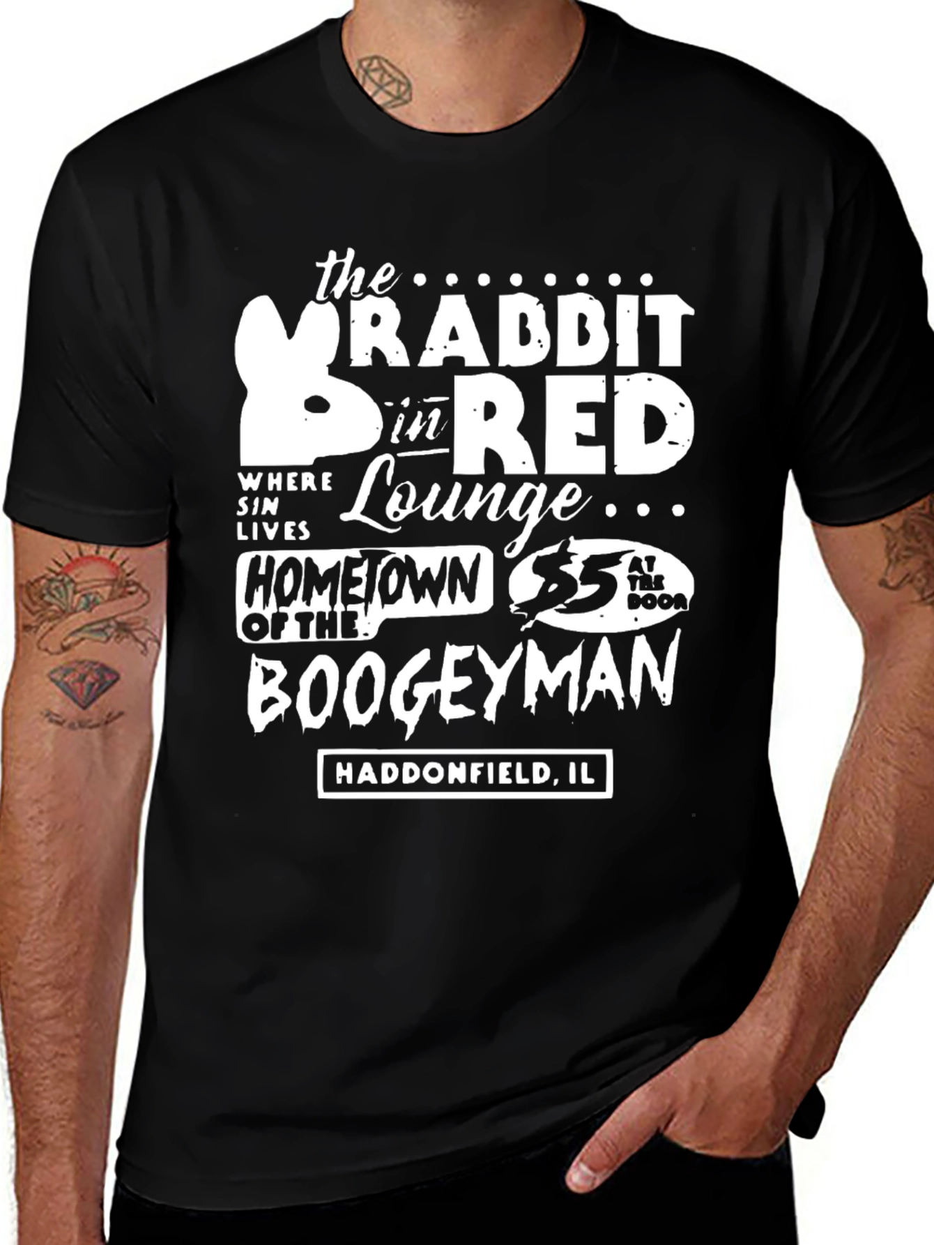 Rabbit in Red Lounge Graphic Tee
