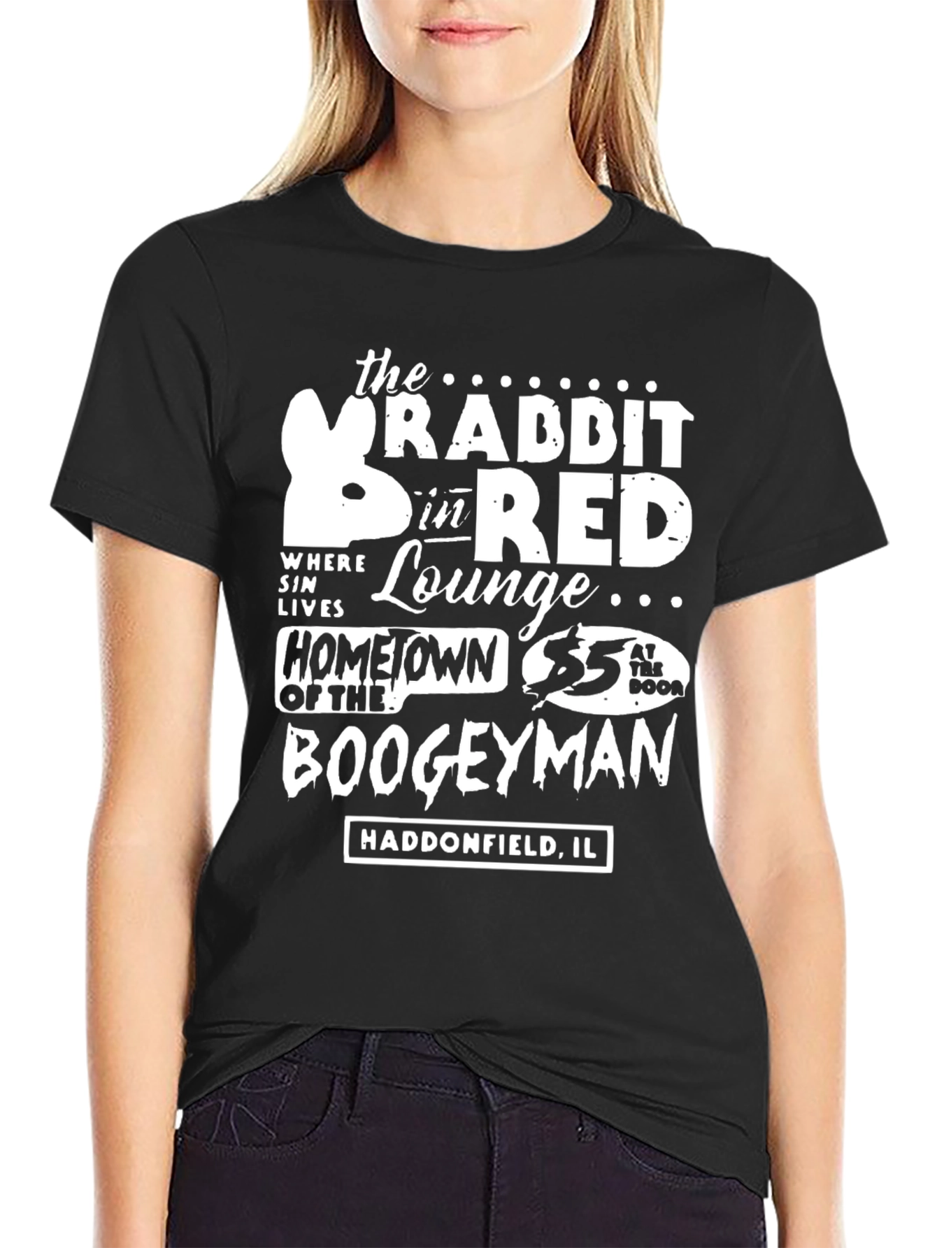Rabbit in Red Lounge Graphic Tee