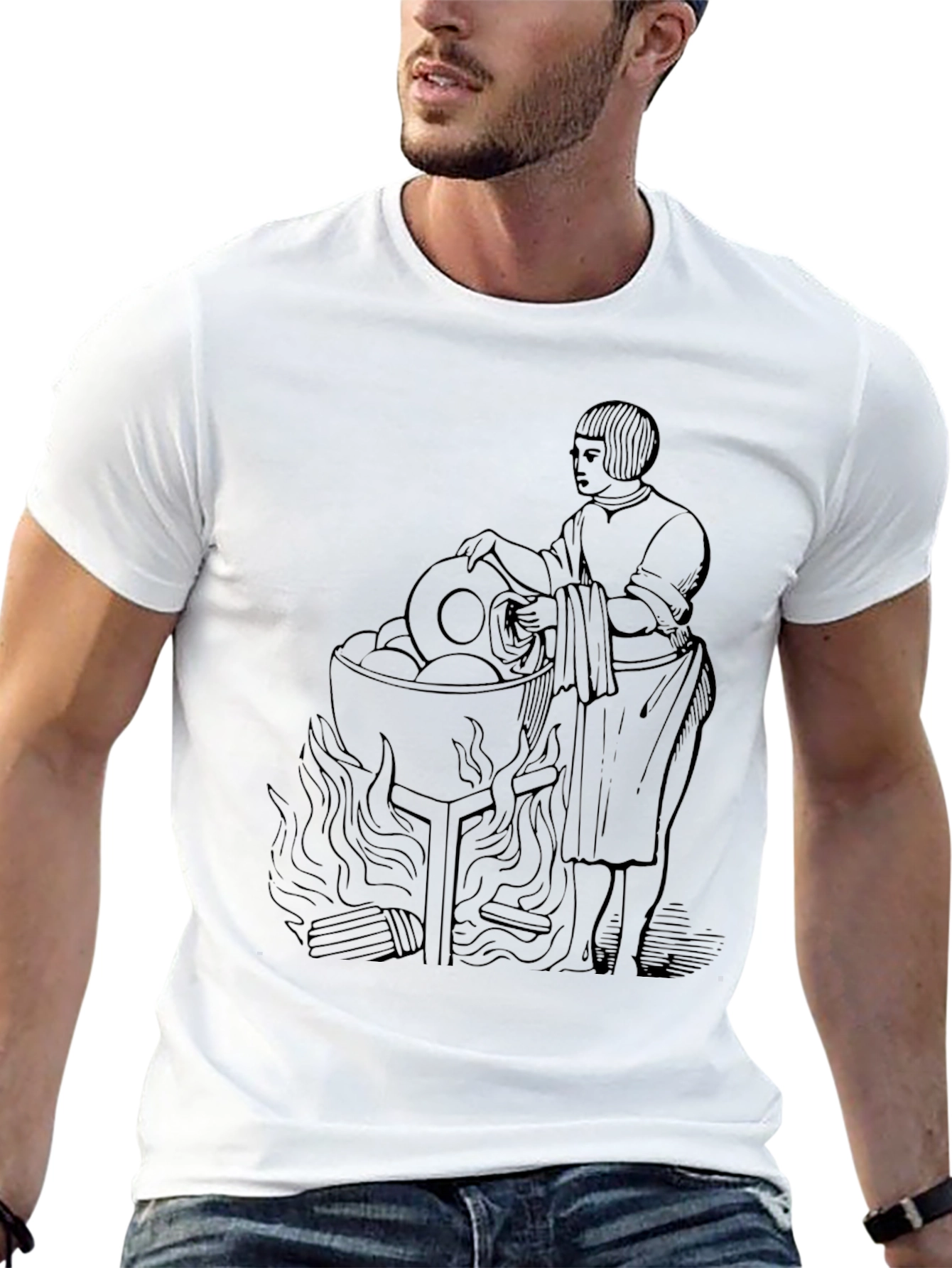 Medieval Alchemist T-Shirt - Unique Design