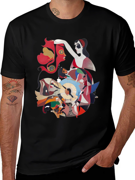 Abstract Art Graphic Tee - Unique Design