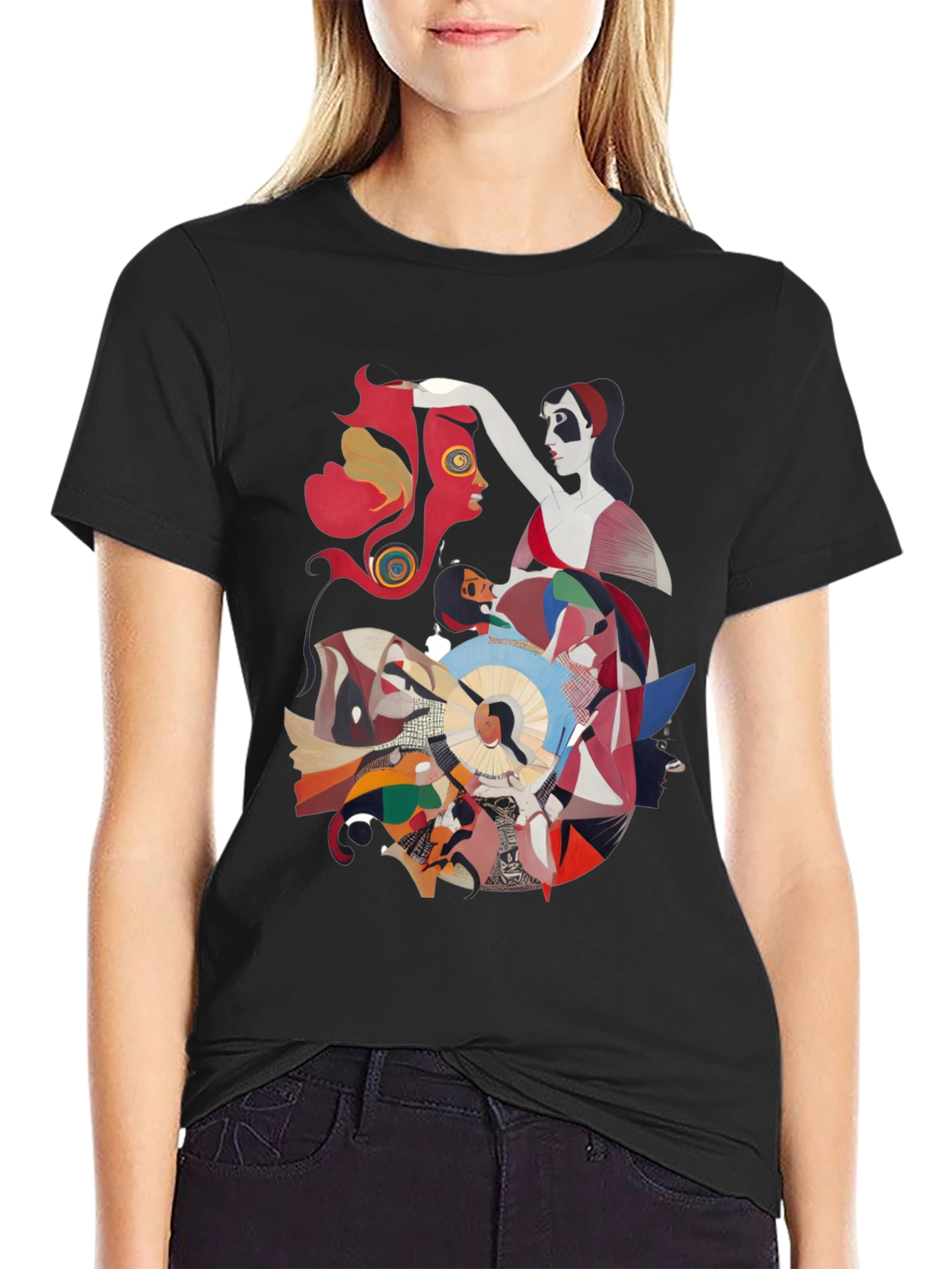 Abstract Art Graphic Tee - Unique Design