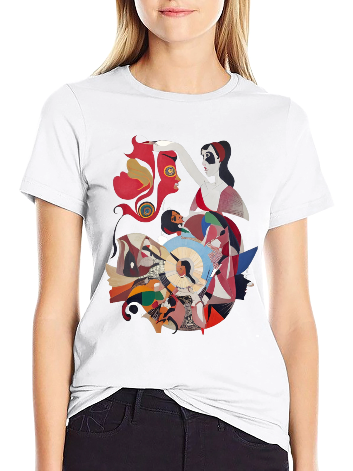 Abstract Art Graphic Tee - Unique Design