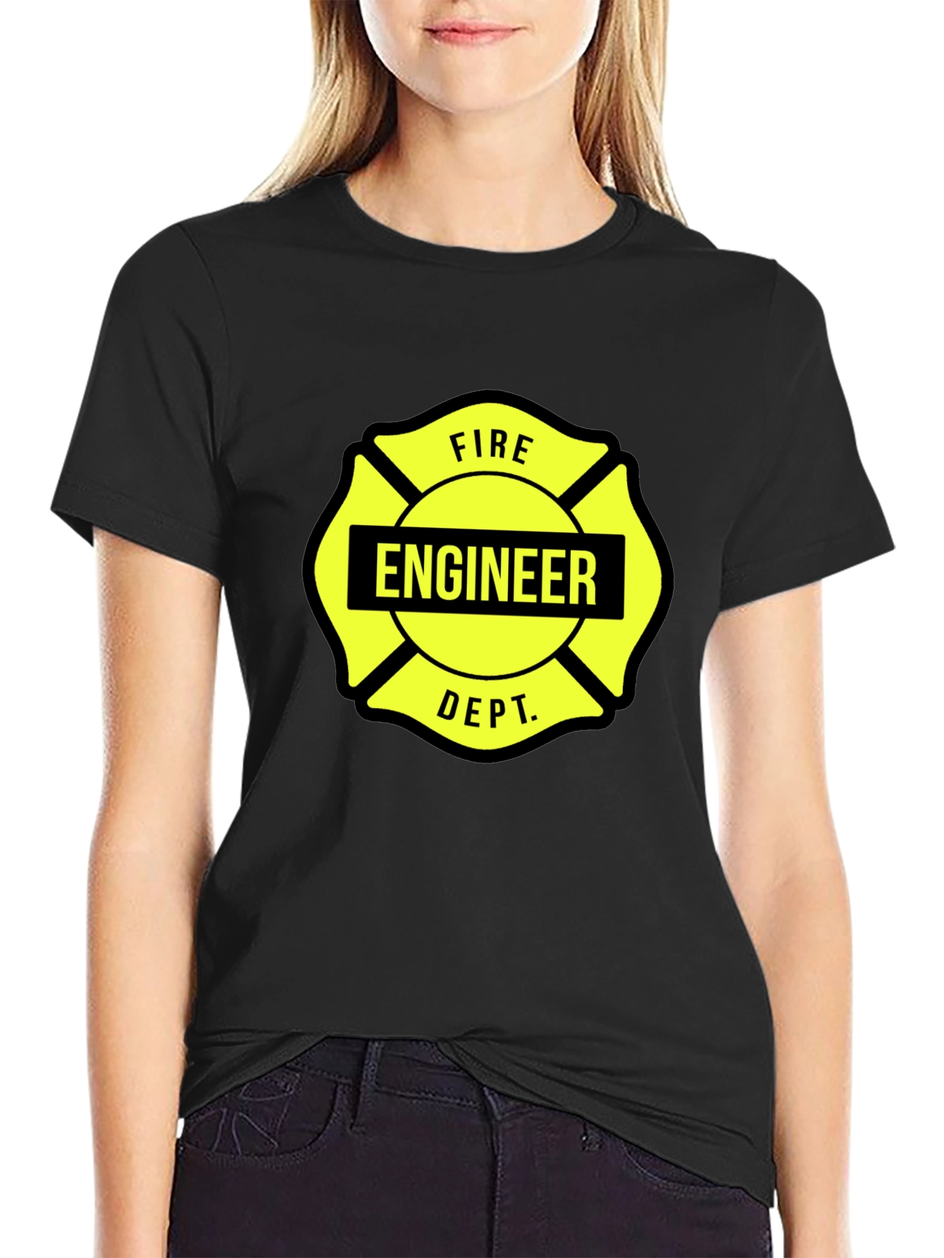 Fire Engineer Maltese Cross Graphic Tee