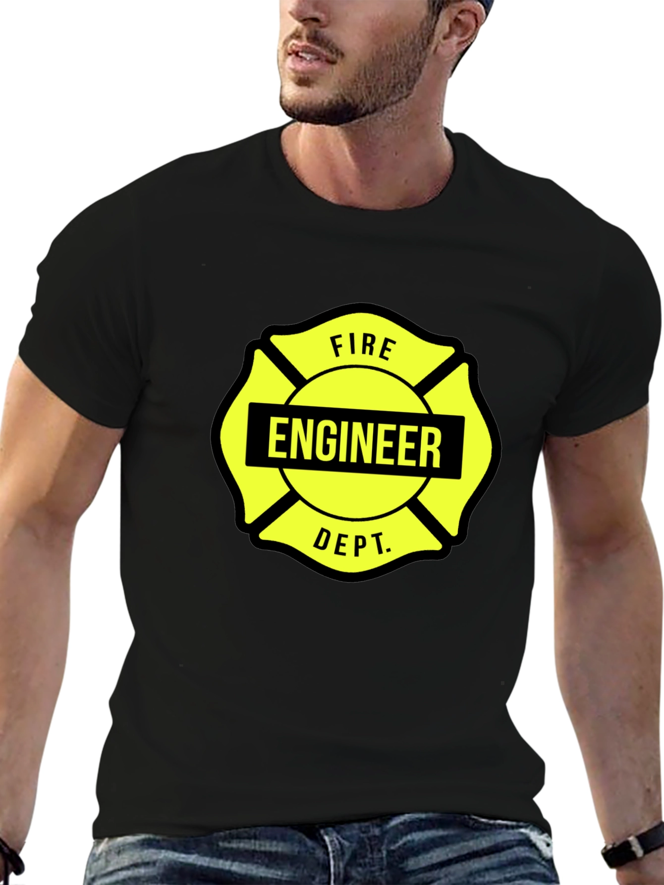 Fire Engineer Maltese Cross Graphic Tee