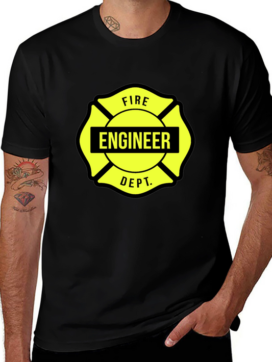 Fire Engineer Maltese Cross Graphic Tee