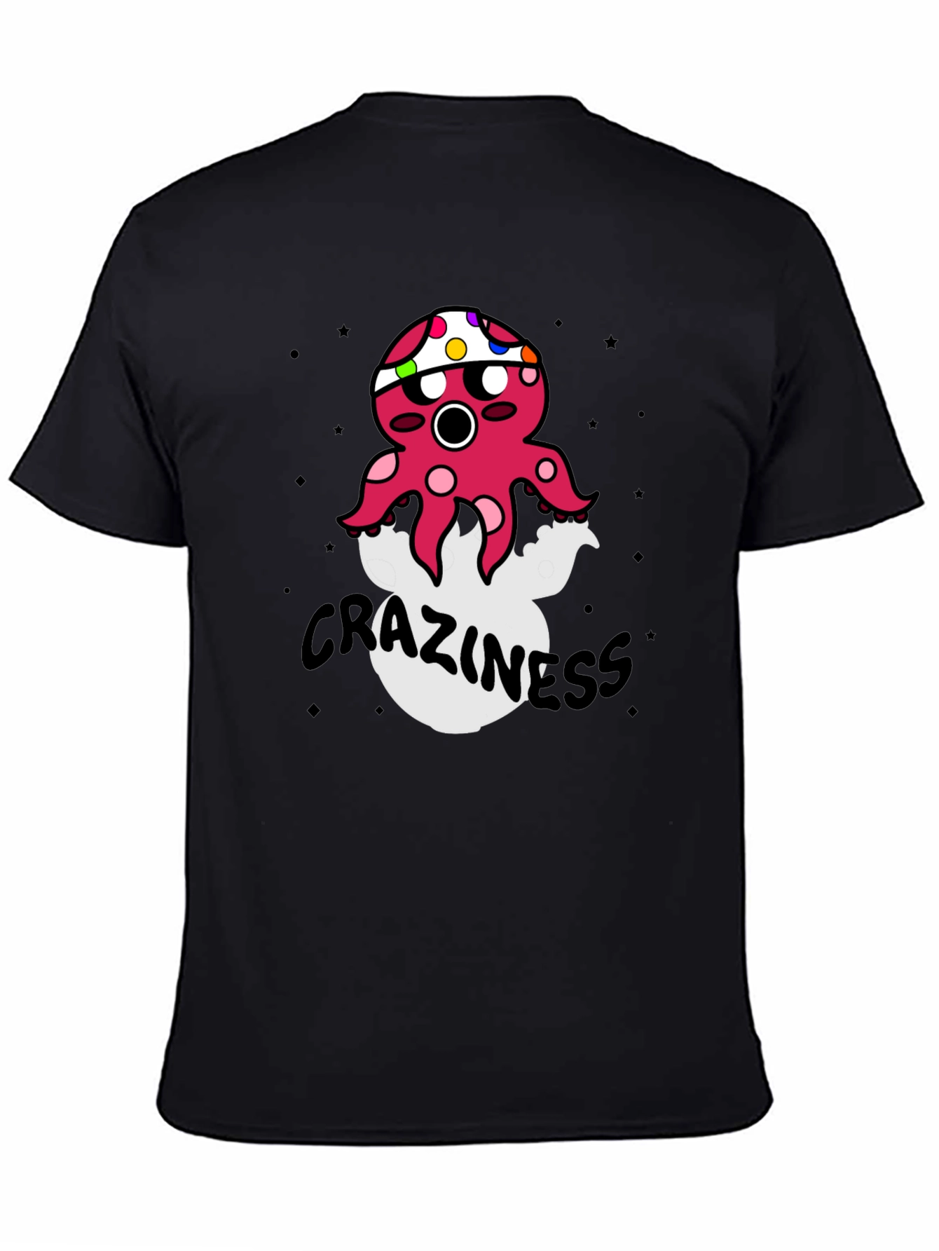 Crazy Octopus Graphic T-Shirt