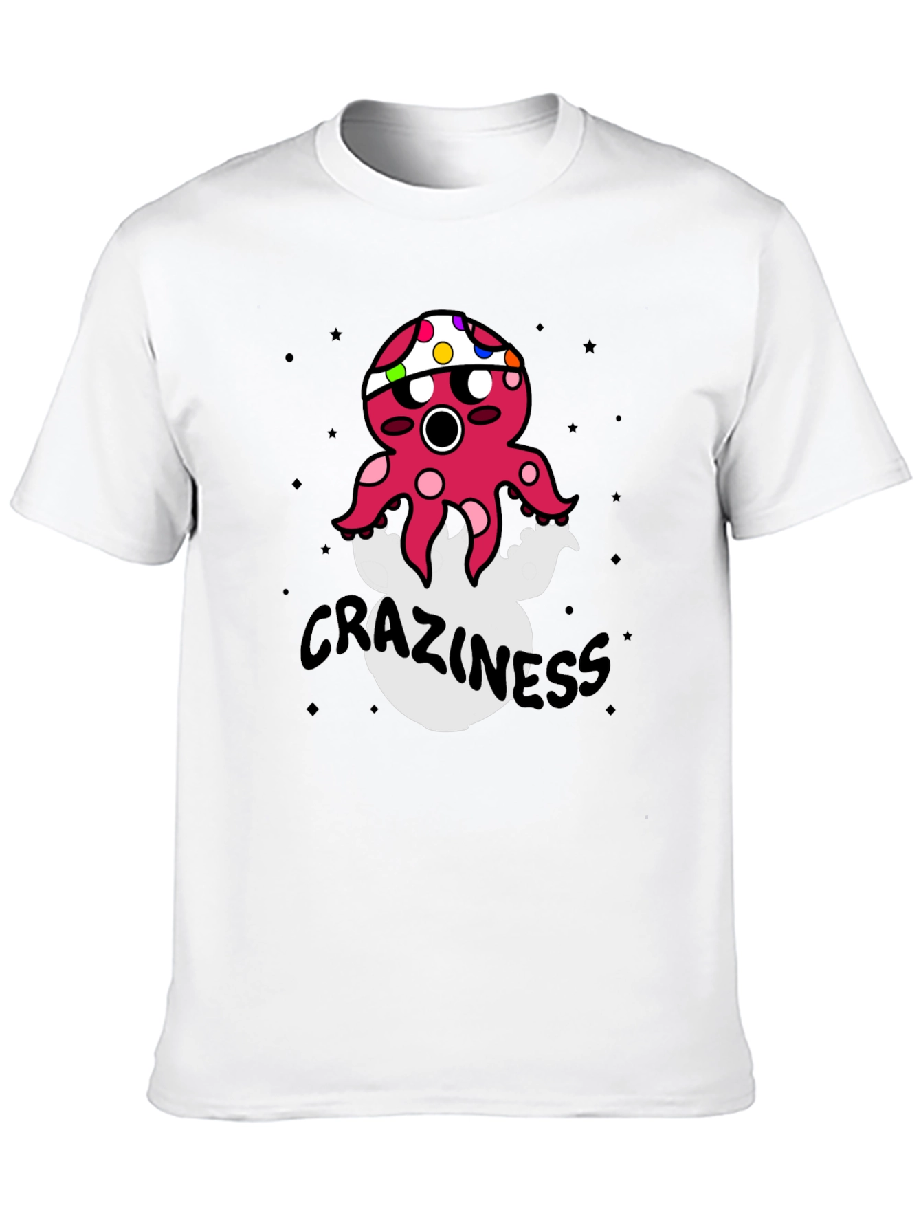 Crazy Octopus Graphic T-Shirt