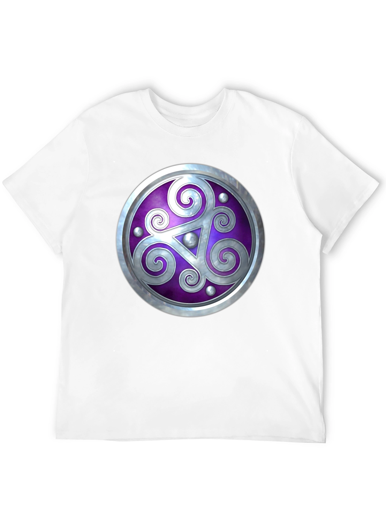Celtic Shield Graphic Tee - Black Cotton Comfort