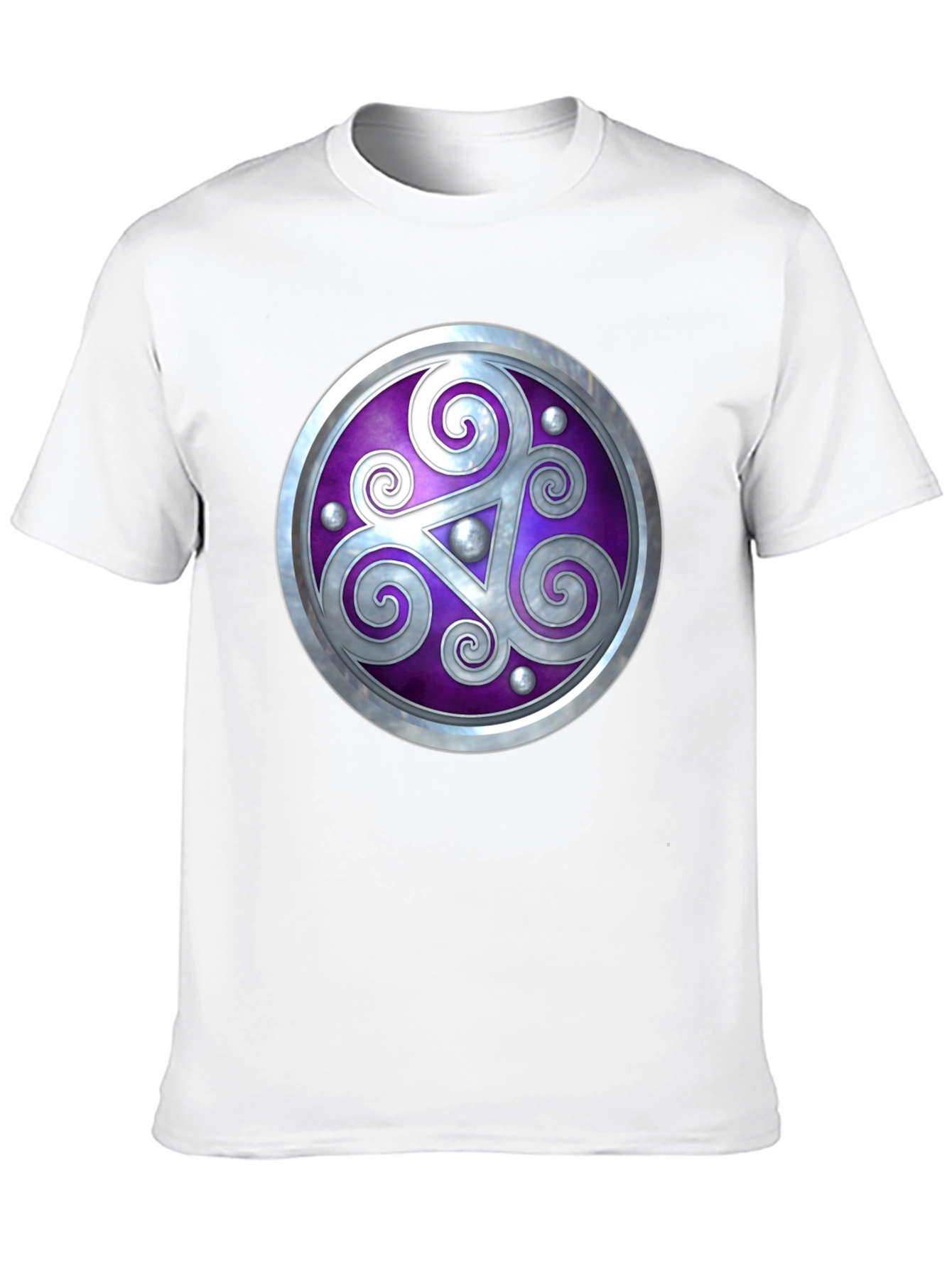 Celtic Shield Graphic Tee - Black Cotton Comfort