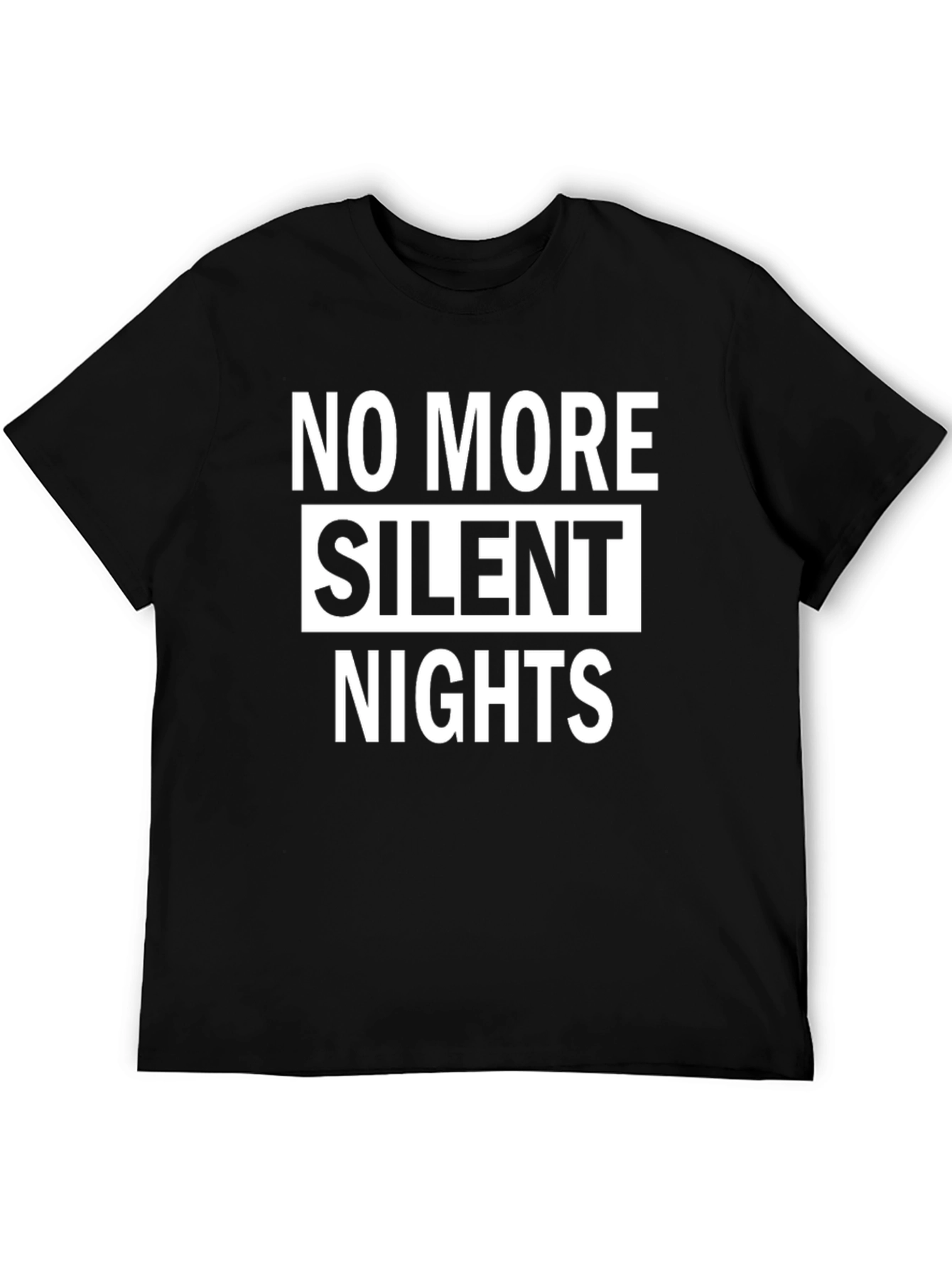 No More Silent Nights Graphic Tee - Black