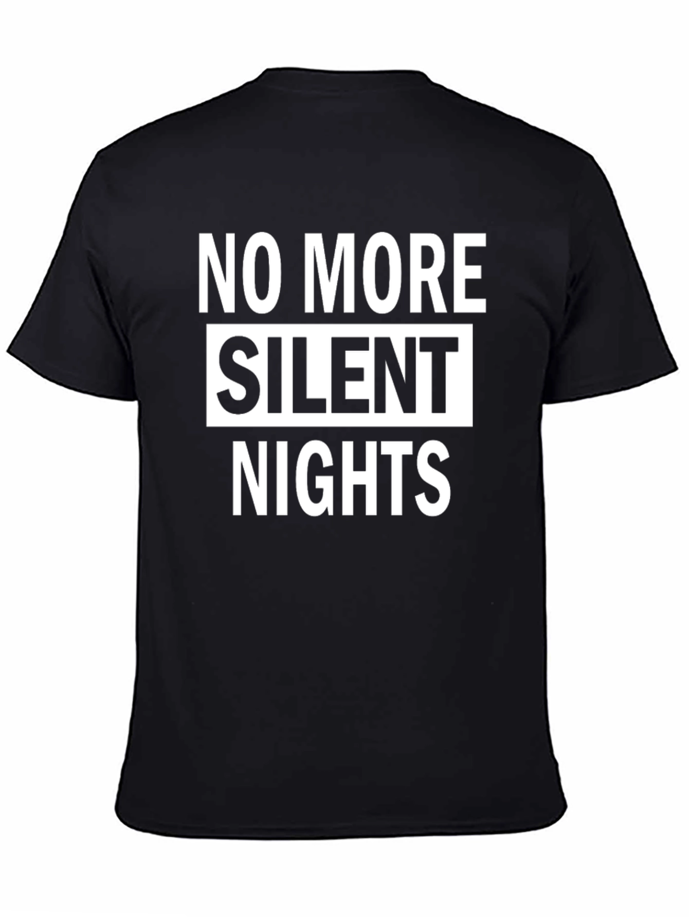 No More Silent Nights Graphic Tee - Black