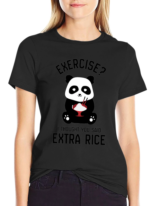 Funny Panda T-Shirt - Extra Rice