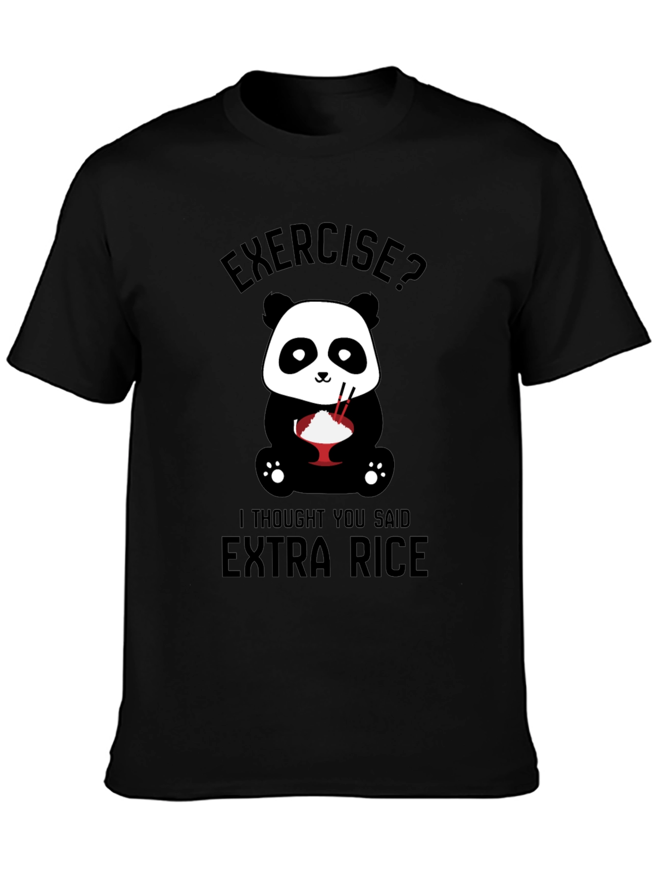 Funny Panda T-Shirt - Extra Rice
