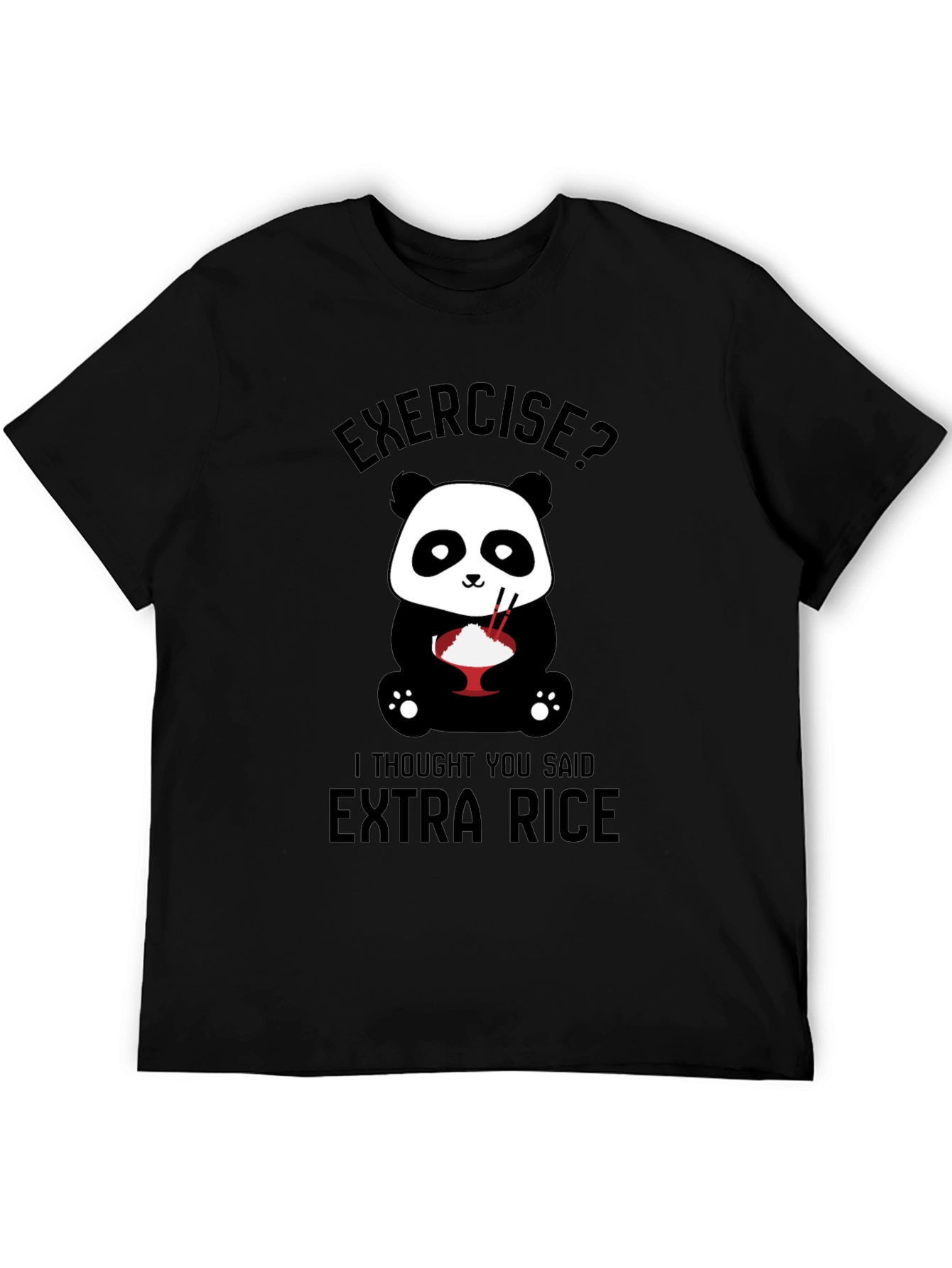 Funny Panda T-Shirt - Extra Rice