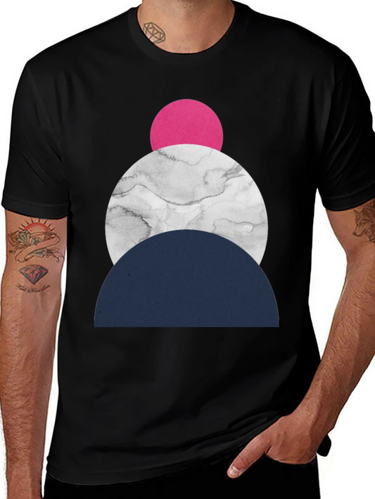 Abstract Geometric Circle Graphic T-Shirt