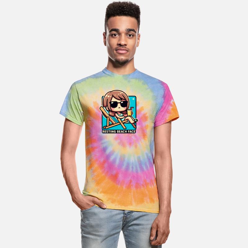 Kawaii Resting Beach Face - Summer Tee