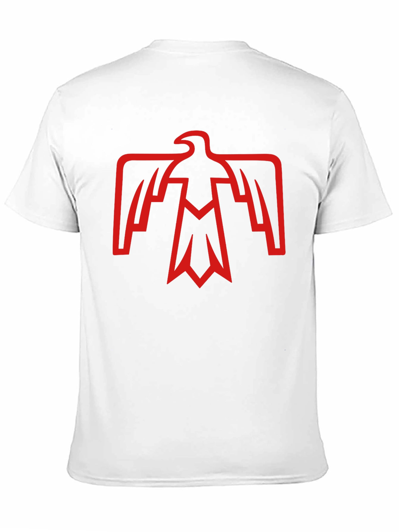 Retro Red Eagle Graphic Black T-Shirt