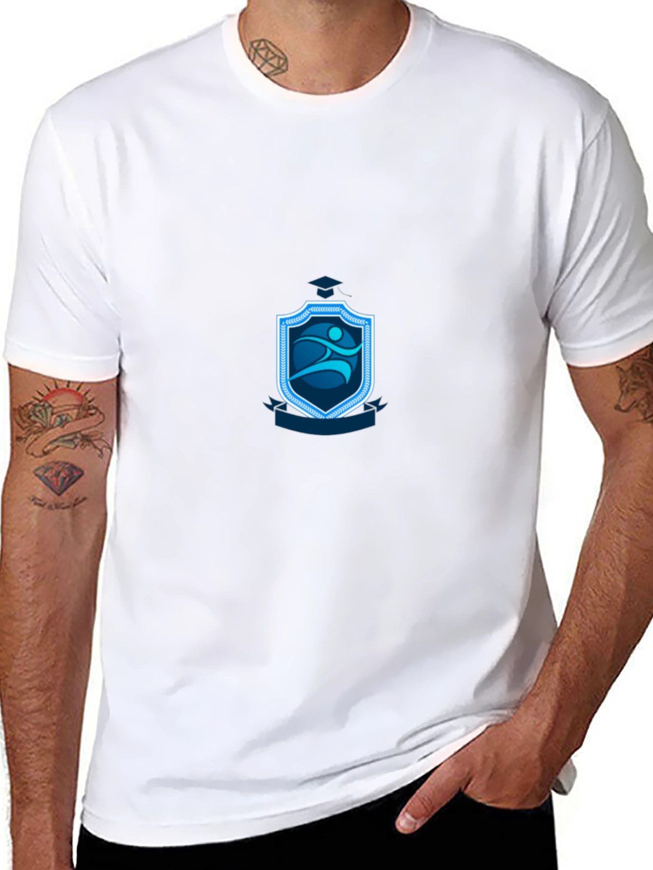 Stylish Black T-Shirt with Graphic Design