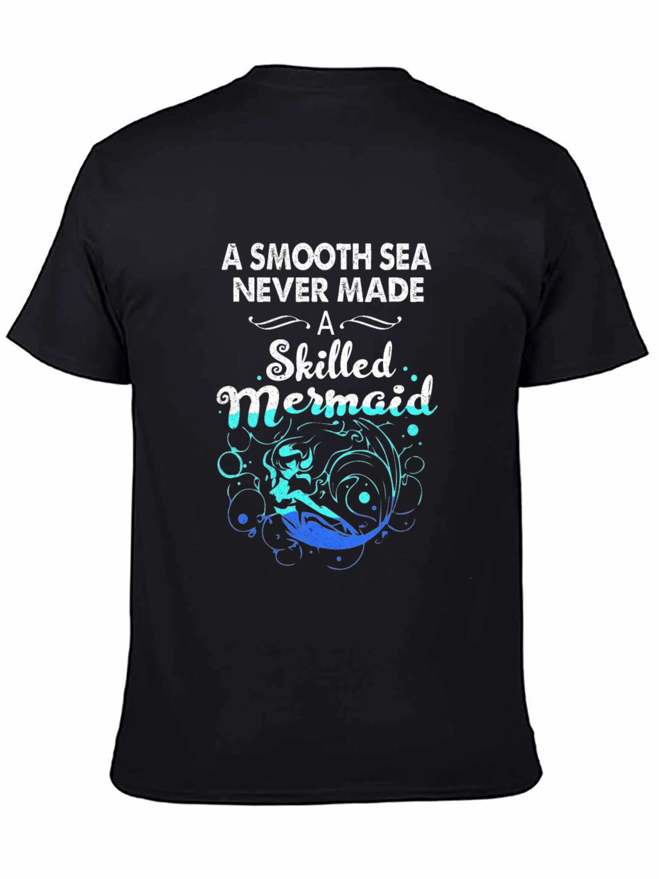 Mermaid Graphic T-Shirt: Smooth Seas Skilled Mermaid