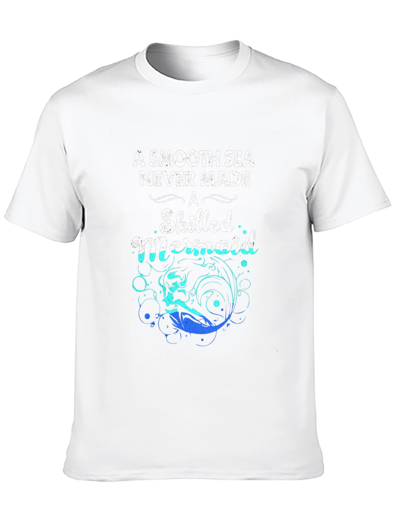 Mermaid Graphic T-Shirt: Smooth Seas Skilled Mermaid